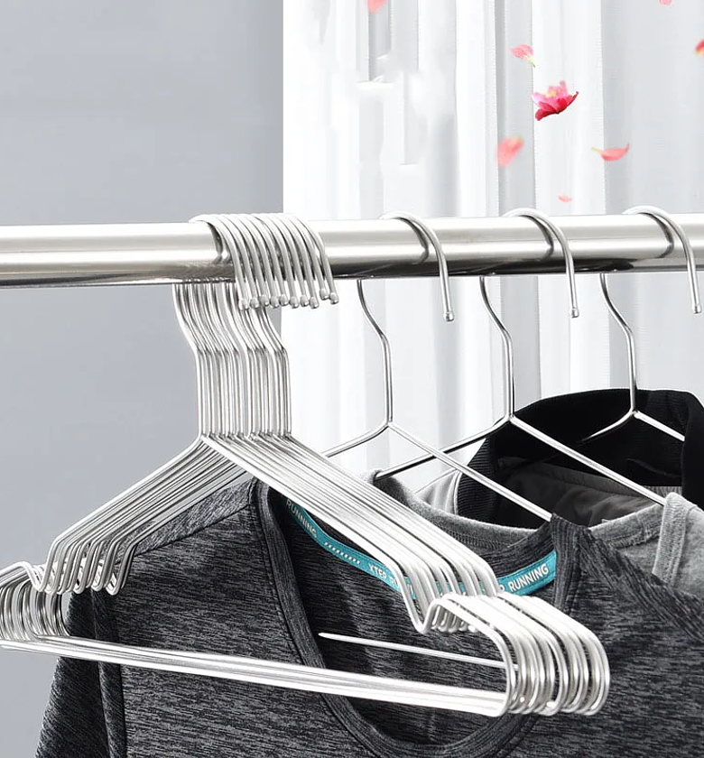 10 Piece Stainless Steel Clothes Hangers image