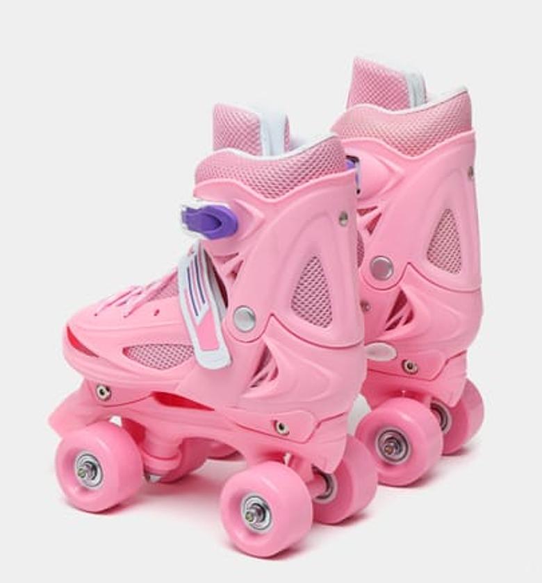  SKATES SHOES. Girls Kids Skates Children Roller Skates Skating Shoes Sliding Adjustable Quad Sneakers 4 Wheels 2 Row Line Outdoor image