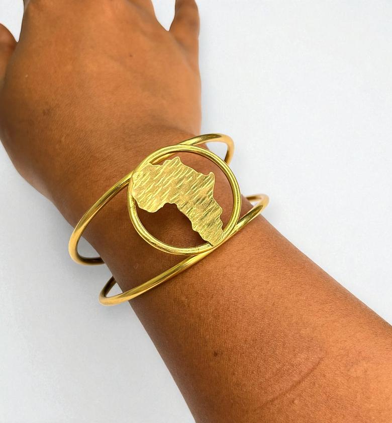 Amara Brass Bracelet Adjustable  image