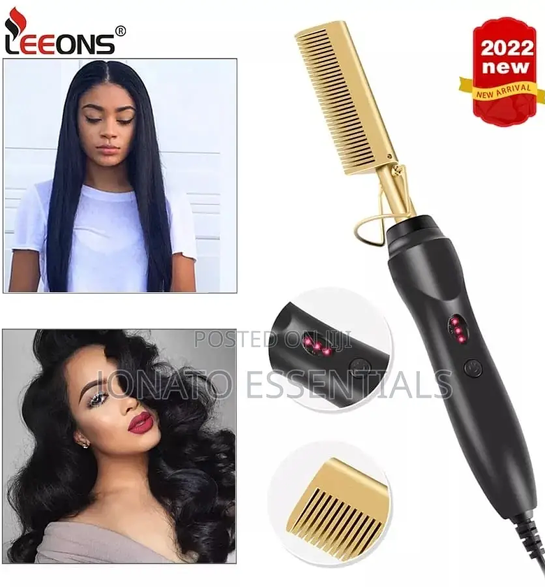 Electric Hot Hair Comb, Hair Straightener, Hot Iron image