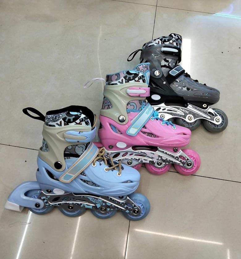 Skate Shoes With  Rubber Wheels From size 30 To 38 image