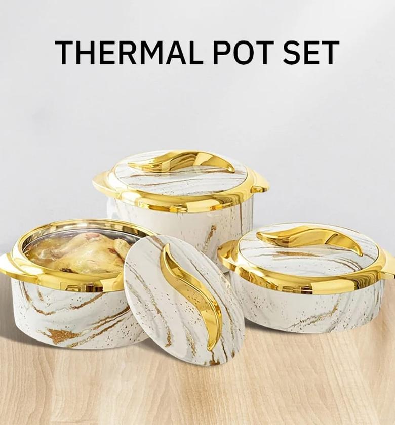 3PCS 1-2-2.5L Hot Pot Food Warmer Set image