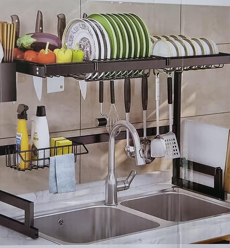 Rust-Proof Heavy-Duty 85cm Over-the-Sink Rack image