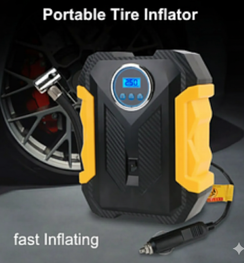 Car Air Compressor Pump, Tyre Inflator, Tire Inflator image