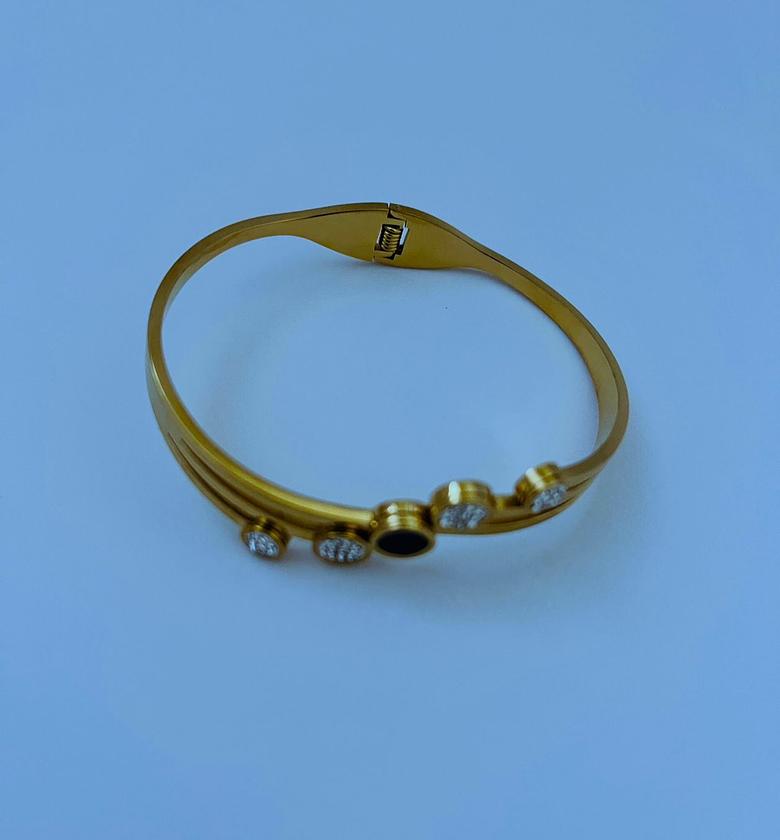 Crystal Gold Toned Bracelet image