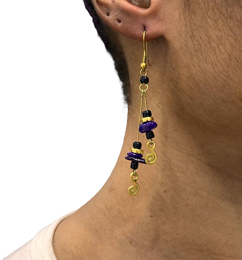 Makena Brass Earrings  image