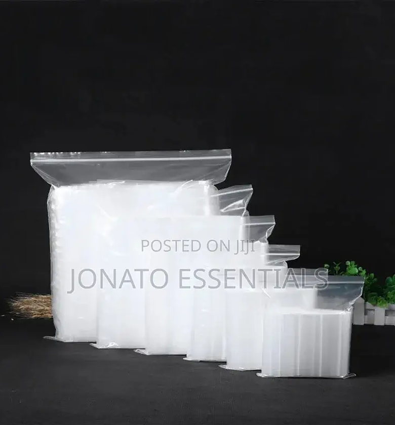 100pc Zip Lock Storage Bags, Zip Seal Bags image