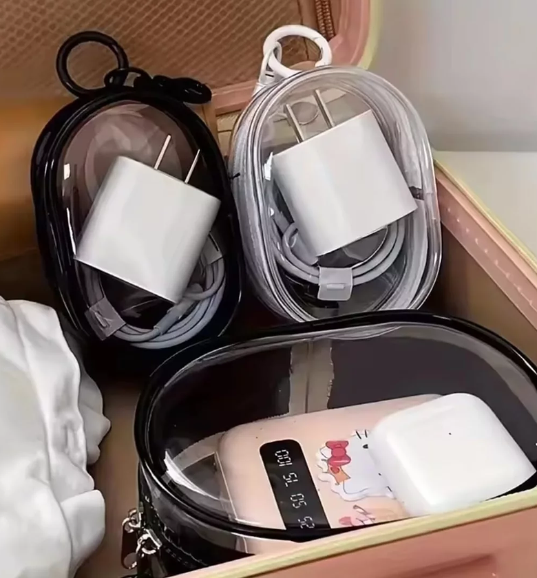 Portable Clear Zip Mini Pouch for Accessories & Trinkets image