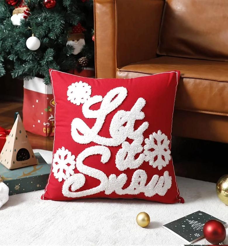 Festive Christmas Decorative Pillow Covers (45 x 45 cm) image