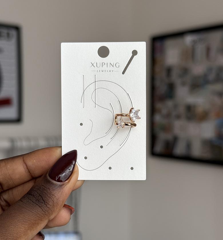 Double Starburst Ear cuff image