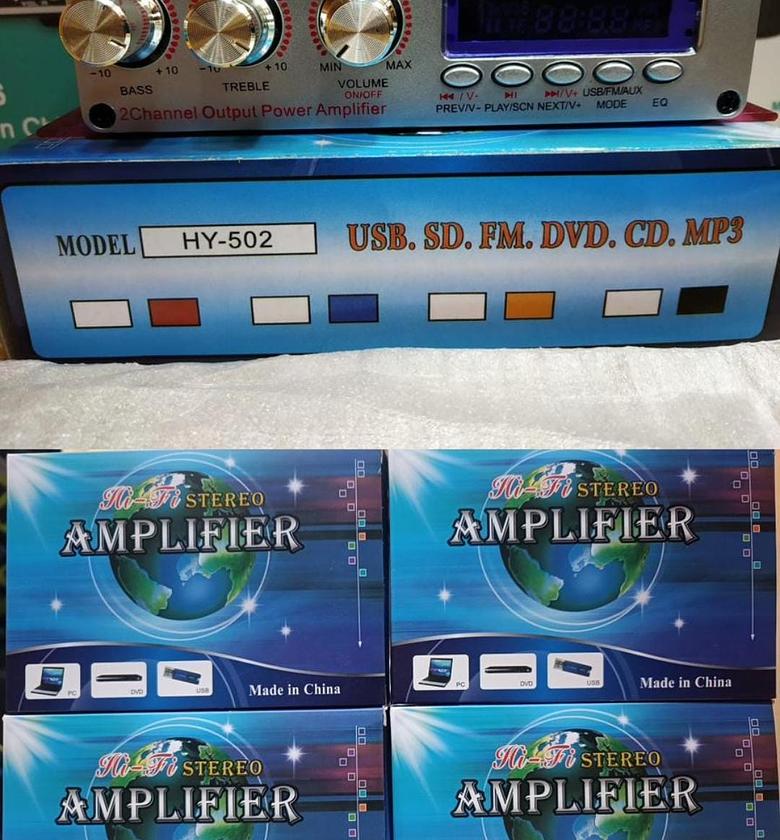 HY-502 Stereo Amplifier.  image