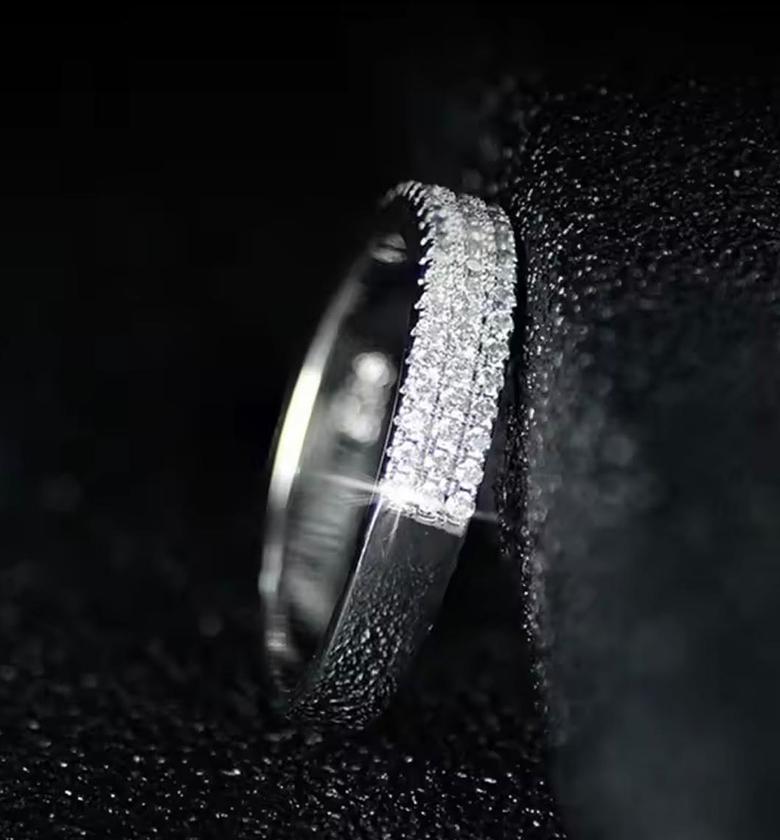 The Trilogy Pave Commitment Ring image