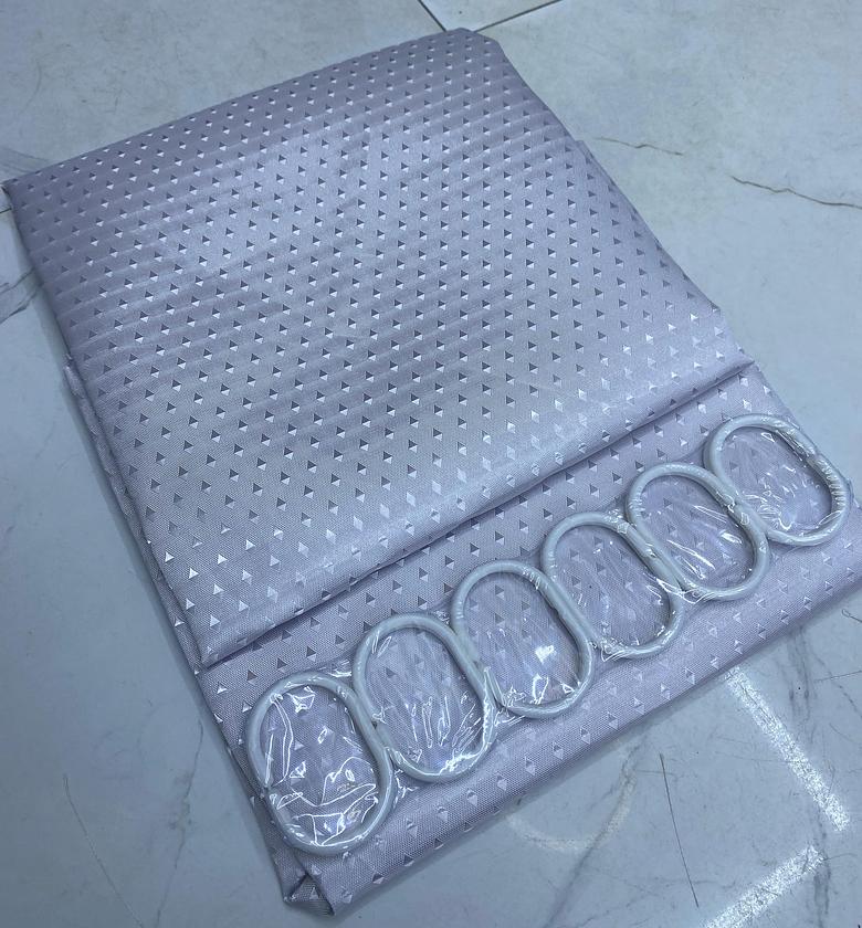 Waterproof Textured Shower Curtain image