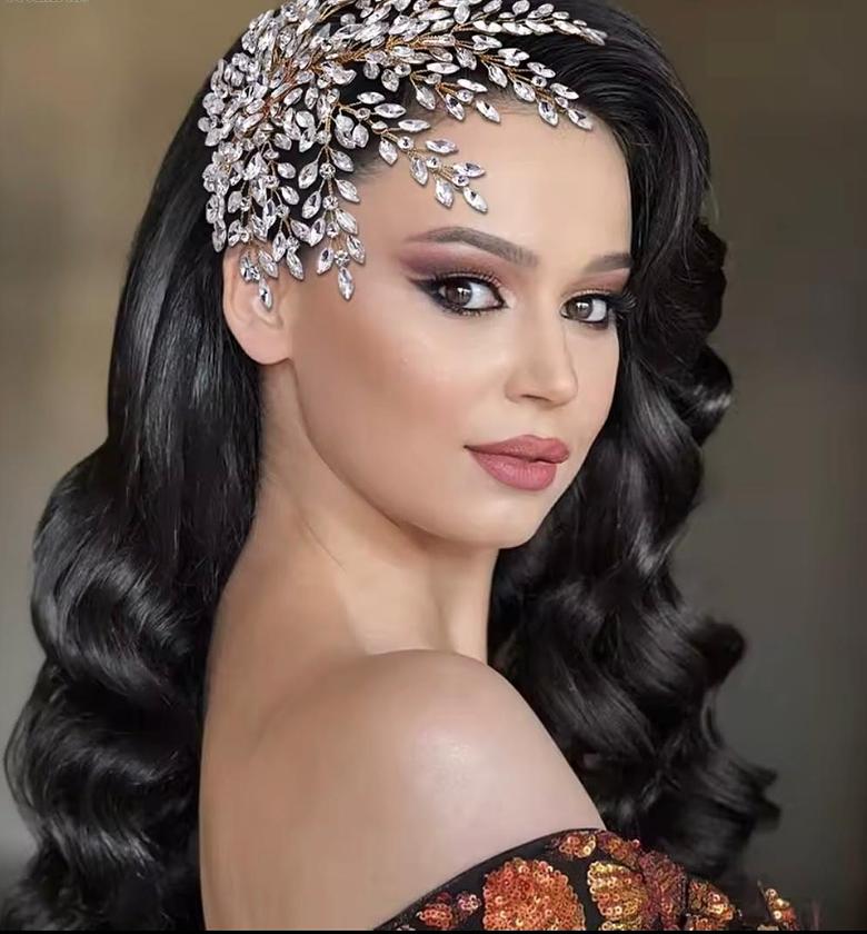 Celestial Crystal Starburst Hair Vine image