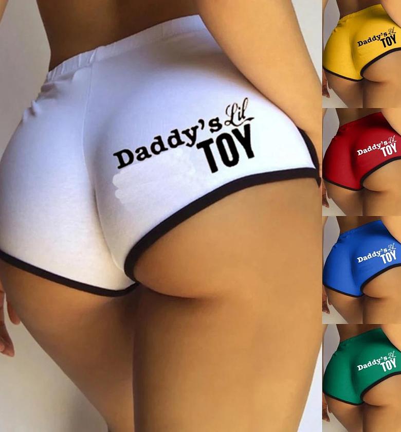 Booty short with custom text image
