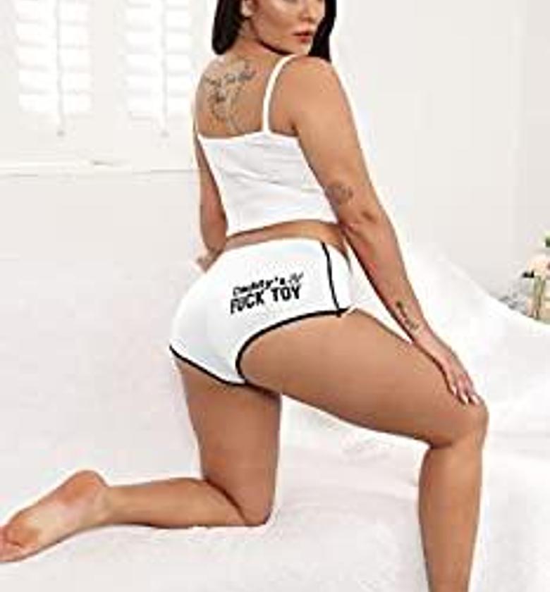 Booty short with custom text image